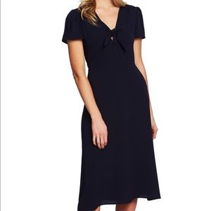 CeCe by Cynthia Steffe Tie Front Midi Dress size 2